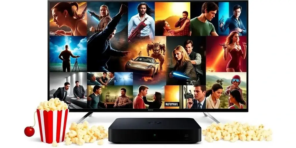 Film IPTV 2025 - Collage de scènes de films avec appareil IPTV -thumbnail (1)